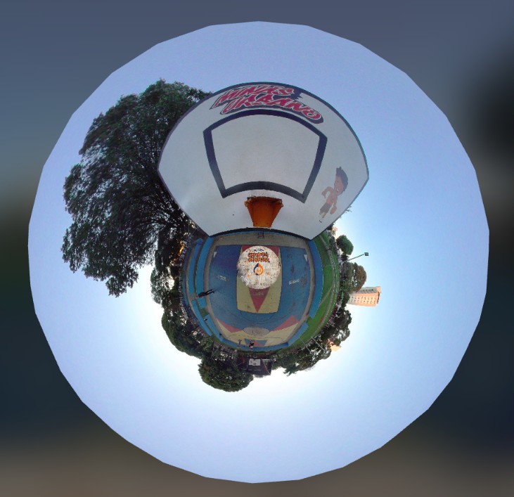 Foto 360° - Quadra de Basket Praça Sérgio Pacheco, Uberlândia - MG